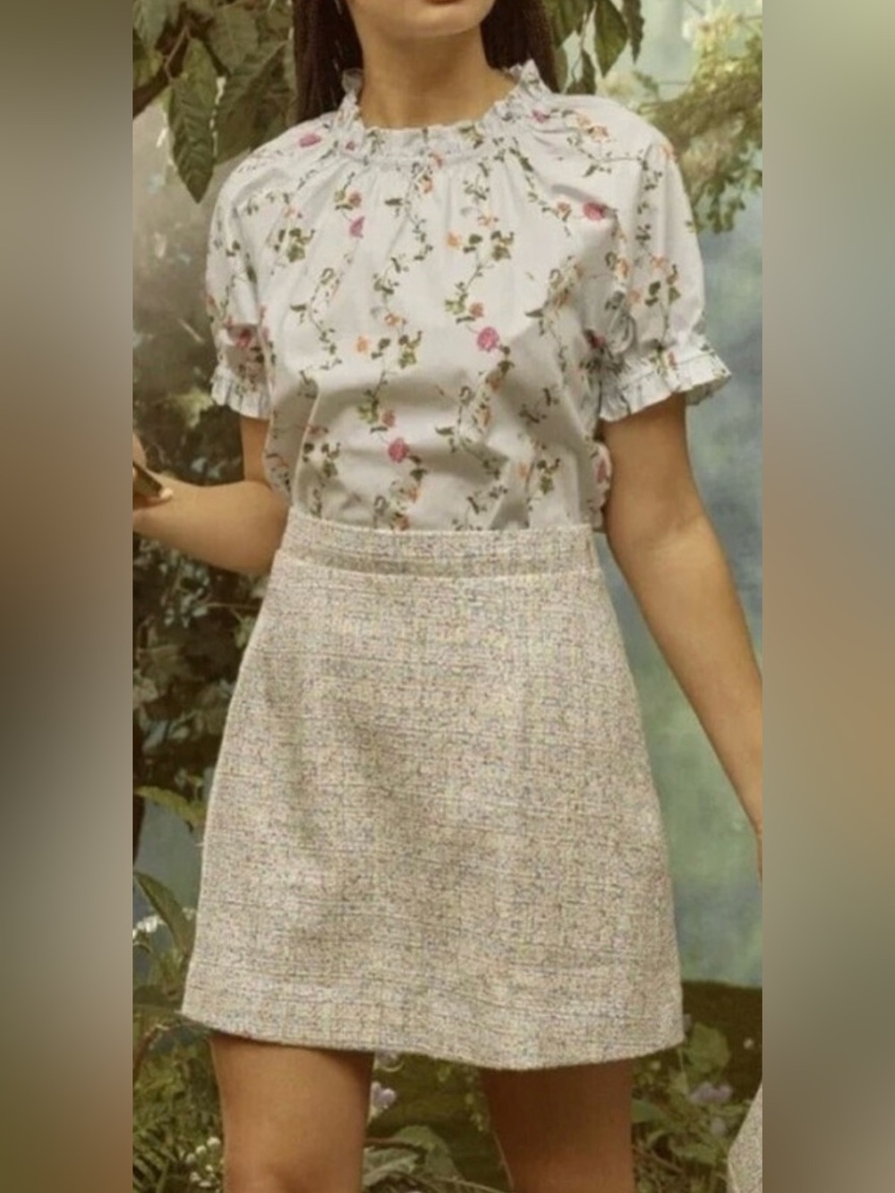 Hill House Multicolor Tweed Skirt Women’s Size Large